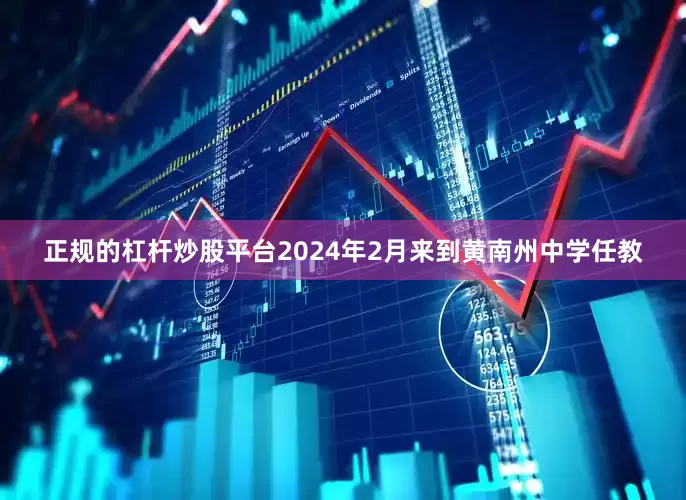 正规的杠杆炒股平台2024年2月来到黄南州中学任教